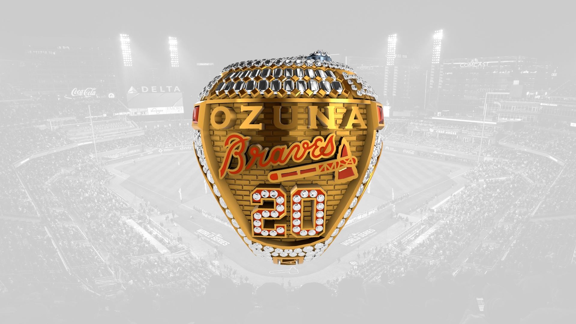 2021 Braves World Series Ring - Marcell Ozuna